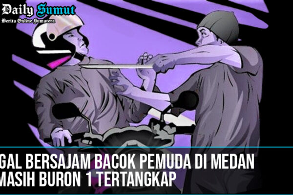 Begal Bersajam Bacok Pemuda di Medan