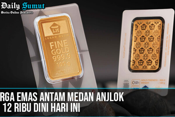 Harga Emas Antam Medan Anjlok