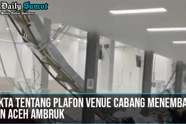 Plafon Venue Cabang Menembak Ambruk