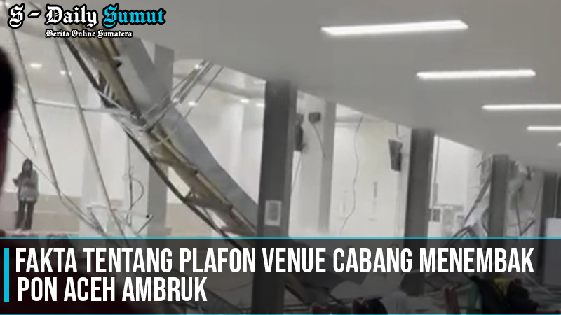 Plafon Venue Cabang Menembak Ambruk